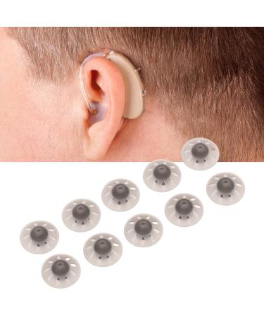 Hearing aid couplings 10 pieces of hearing aids can dollar hearing aid soft silicone earplugs sound gear Small open black earplugs accessories for phonak (6mm)