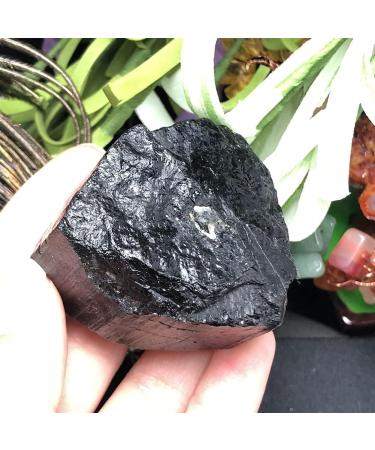Natural Pure Black Tourmaline Block Home Decoration Reiki Stone ERTEYIN - Buy Online on GoSupps.com
