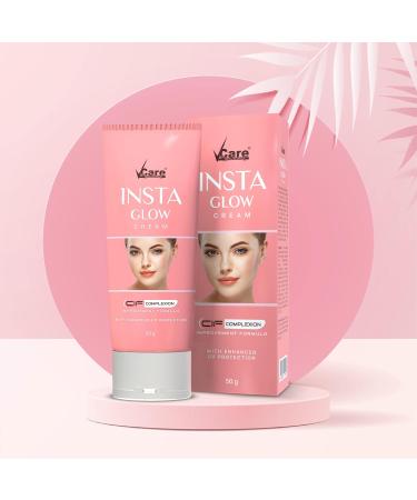 VCare Insta Glow Cream with Enhanced UV Protection for Brighter Skin 50 grams - Buy Online on GoSupps.com