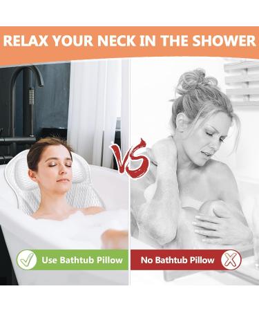 Purpledi Bath Cushions 4D Bath Cushion with 6 Suction Cups Non-Slip and Powerful for Spa Pillow Hot Tub Spa Home Neck Pil - Buy Online on GoSupps.com