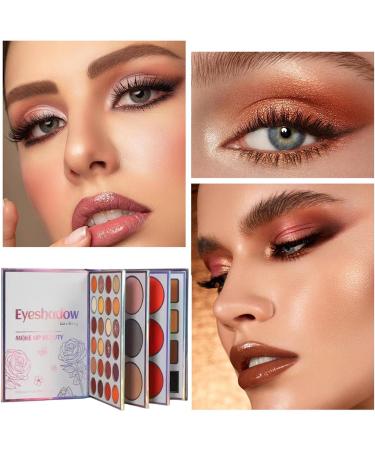  Holdes Makeup Book Palette | 45 Colours Multifunctional Eyeshadow Palette for Travel and Face Makeup For Everyday Travel Dating Travels Photo Shoot Birthday - Buy Online on GoSupps.com