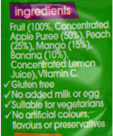 Heinz Peach Mango Banana Fruit Pouch 4 Months+ | 6 Pack - 600g - Buy Online on GoSupps.com