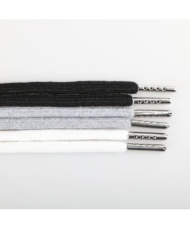 Anjpuy 4 Pack 53 Replacement Drawstrings with Easy Threader for Sweatpants, Shorts, Pants, Hoodies - Black 135cm - Buy Online on GoSupps.com
