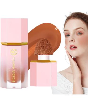 Liquid Blusher Makeup | 8-Color Matte Velvet Blusher Liquid Powder Blusher - Moisturizing Multifunctional Dewy Finish Skin Blusher Makeup Women's Soft Cheek Tint for Beautifying Pochy 106 - Buy Online on GoSupps.com