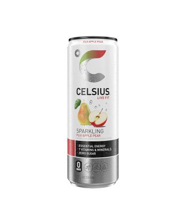 CELSIUS Live Fit Energy Drink  - Sparkling Fuji Apple Pear- Pack Of 12 - Buy Online on GoSupps.com