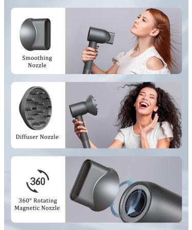PRITECH 1600W Professional Hair Dryer with Diffuser - High Speed Brushless Ionic Technology 5 Temps 3 Speeds - Quiet & Efficient International Shipping Available - Buy Online on GoSupps.com