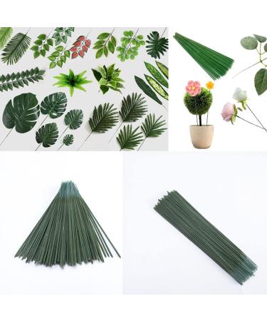 100 pcs 6.69 inch Plastic Floral Stem Wire for DIY Crafts - Green 17cm Artificial Flower Rod | Bouquet Arrangements Decor Supplies - Buy Online on GoSupps.com