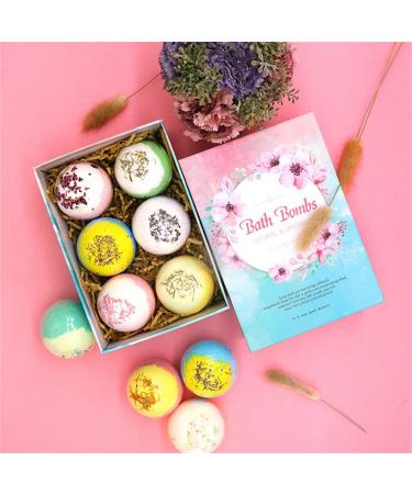 Y-KINZ Bath Bombs Gift Set 6 Pieces Foam Bath Bombs Vegetarian Bath Bombs Rich in Essential Oils Moisturizes Dry Skin Gifts for Women Mom Girlfriend - Buy Online on GoSupps.com