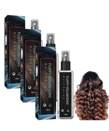 Natural Plant Protein Hair Thickening Spray Fluffy Volumizing Hair Spray for Women Men (3pcs)