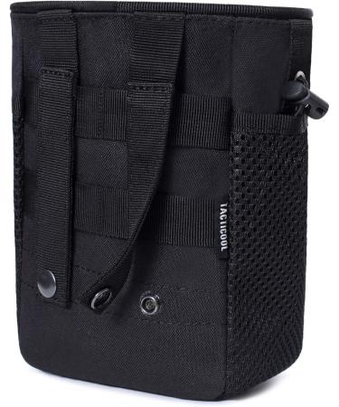 Tactical Molle Drawstring Magazine Dump Pouch - Adjustable Military Utility Belt Fanny Hip Holster Bag - Black - Buy Online on GoSupps.com