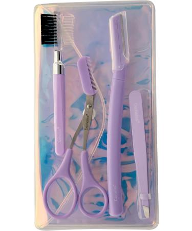 Demeliss Beauty - Perfect Eyebrow Kit - 2 in 1 Brush - Scissors Comb - Tweezers - Razor - Pouch - Sublimated Look - Buy Online on GoSupps.com