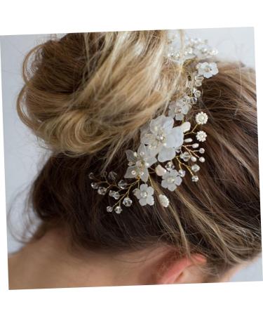 FRCOLOR Wedding Hair Comb Crystal Hair Comb Bridal Hair Comb Twist Beads Wedding Bride Bride Comb - Buy Online on GoSupps.com