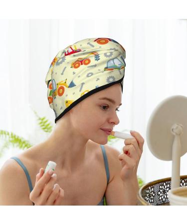 Super Absorbent Microfiber Hair Towel Wrap - Coral Velvet Quick Dry Cap for Long Curly & Thick Hair - Buy Online on GoSupps.com