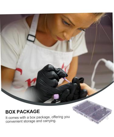 Beavorty 1 Box boxed manicure circle nail sanding band Nail Art Sand bands Professional Manicure Polishing girls' accessories Nail Accessories Resin abrasive cloth sleeve polisher 1.27x0.8cm Brown - Buy Online on GoSupps.com