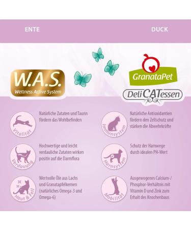 GranataPet DeliCatessen Duck Adult Cat Food - Grain-Free Sugar-Free Dry Food for Cats 300g Pack - Buy Online on GoSupps.com