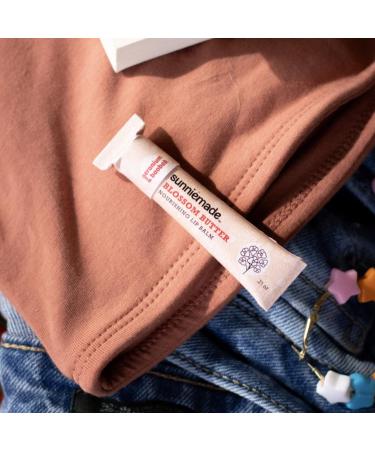 Sunniemade Nourishing Lip Balm - Blossom Butter Geranium Scent Softening Baobab Oil Natural & Vegan Plastic-free Packaging - Buy Online on GoSupps.com