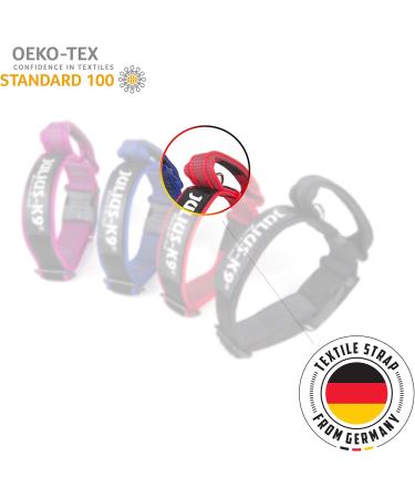 Julius-K9 Color & Gray Collar with Handle Safety Lock & Interchangeable Patch 40mm (38-53cm) - Orange Gray - Buy Online on GoSupps.com