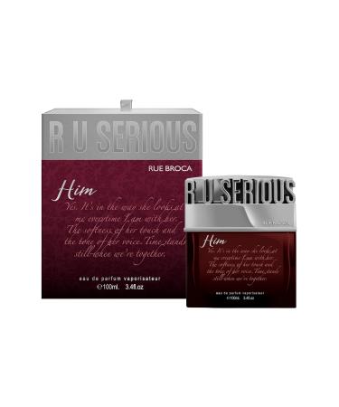 R U Serious Him Eau de Parfum Spray For Men 3.4 Fl. Oz Aromatic Fresh and Sensual Masculine Fragrance For HIM - Buy Online on GoSupps.com