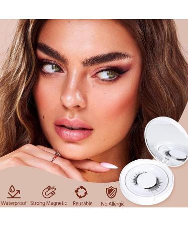 Wasado Magnetic Eyelashes Wasado Magnetic Lashes Wasado Soft Magnetic Lashes Wasado Magnetic Eyelashes Natural Look Reusable Magnetic Eyelashes Kit No Glue or Liner Needed (B) - Buy Online on GoSupps.com