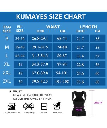 KUMAYES Sauna Vest for Women - Neoprene Slimming Corset Waist Trainer & Shapewear Tank Top - Body Shaper in Black - International Shipping Available - Buy Online on GoSupps.com
