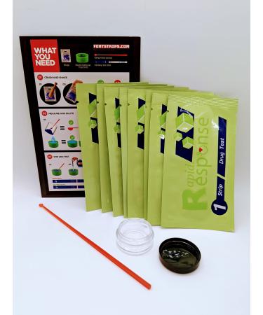 BTNX Fentanyl Test Strip Kit for Liquids Powders Pills & Urine - Includes: 8 BTNX Rapid Response Fentanyl Test Strips + 10 mg Micro Scoop + 5 ml Cup + Instructions - FentStrips - Buy Online on GoSupps.com