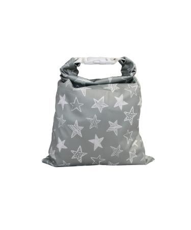 Immaculate Textiles Unisex Baby Wet/Dry Bag with Buckle : Waterproof & Washable : Great for Swimming & Reusable Cloth Nappies (Doodle Stars 28x40cm) Doodle Stars 28x40cm