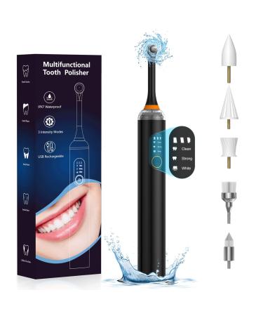 Tooth whitening set Hassokon tooth bleaching tooth whitening whitening set for tooth cleaning & teeth lighten for polishing after gear cleaning (black) black 1