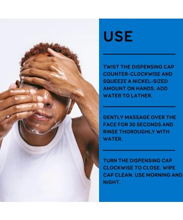 Day N Nite Face Wash for Men - Quick-Foaming Non-Drying Cleanser with Y-7 Vitamin Complex | Natural & Vegan | Deep Clean for Smooth Skin | 3.3 FL. OZ - Buy Online on GoSupps.com