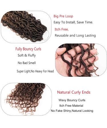 Goddess Locs Crochet Hair 18 River Locs 5 Packs Prelooped | Faux Boho Hippie Braids with Curly Ends | Lightweight & Itch-Free - Buy Online on GoSupps.com