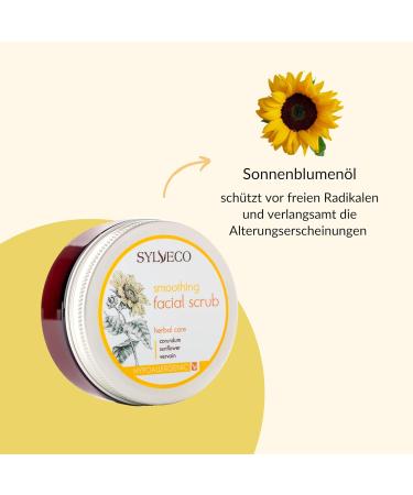 SYLVECO Smoothing Face Scrub 85g | Natural Creamy Facial Peeling for Men & Women | Best Face Scrub Skincare - Buy Online on GoSupps.com
