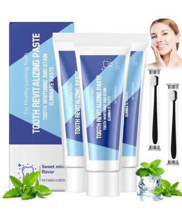 Natural Whitening Toothpaste, Complete Whitening Toothpaste, Teeth Whitening and Stain Removal, For Clean Mouth, Whiter Teeth and Fresh Breath (3pcs)