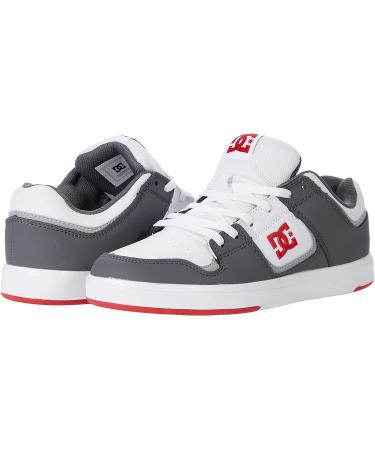 Cure Casual Low Top Skate Shoes Sneakers 10 White/Grey/Red - DC Men's - Buy Online on GoSupps.com