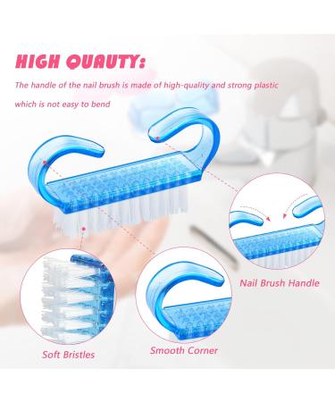 G2PLUS Small Handle Nail Brushes - 4 Pack Plastic Fingernail Cleaning Brushes - Buy Online on GoSupps.com