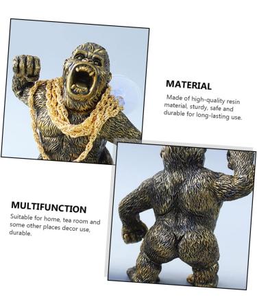 Ciieeo 3 Pcs Gorilla Resin Crafts Home Decor Carinify Toy Cupcake Toppers Animal Car Vehicle-mounted Gorilla Decor Delicate Tea Pet Decor Gorilla Tea Pet Crafts Can Raise Tea Random Colorx3pcs 10.5x9cm x3pcs - Buy Online on GoSupps.com