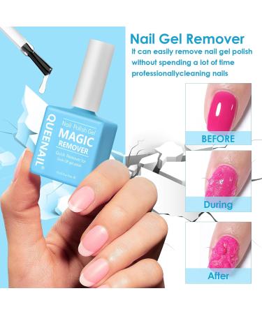 15ml Fast Gel Nail Polish Remover with Scraper & File - No Nail Damage - Blue - Buy Online on GoSupps.com