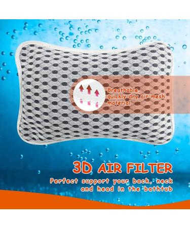 Conbella Luxury Bath Pillow for Tub - Slip Resistant, Waterproof for Neck and Back Support - Relaxing Spa Essential - Buy Online on GoSupps.com
