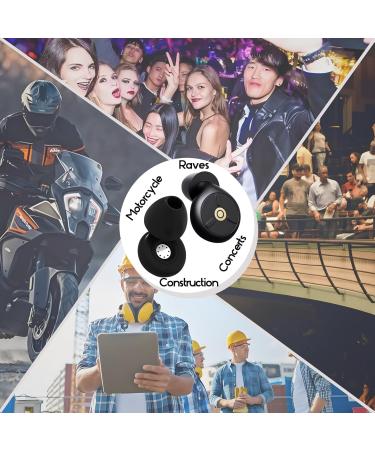 High Fidelity Ear Plugs for Sleeping | Noise Cancelling Reusable Ear Protection for Travel Music Rave & More - Buy Online on GoSupps.com