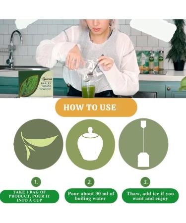 NAVETA Barley Grass Powder 100% Pure & Organic 1Box/20Bags Naveta Pure Organic Barley All Nature Naveta Organic Barley Grass Powder for Women and Men (3Boxs) - Buy Online on GoSupps.com