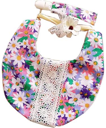 Buy Money7 3-Part Baby Headband & Bib Set - Floral Design Saliva Towel & Pacifier Clip for Boys & Girls - Pink | International Shipping Available - Buy Online on GoSupps.com