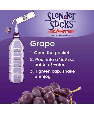 Now Foods Real Food Slender Sticks - Active Grape 12 Sticks (17 oz) | Healthy Snack - Buy Online on GoSupps.com
