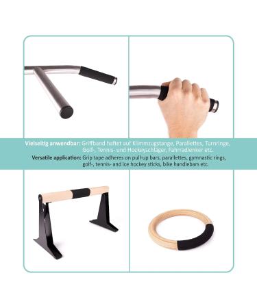 Premium Non-Slip Hockey Tape - Self-Adhesive Grip Bands for Sports | Pullup & Dip Handle | 25m Multi-Sport Use - Buy Online on GoSupps.com