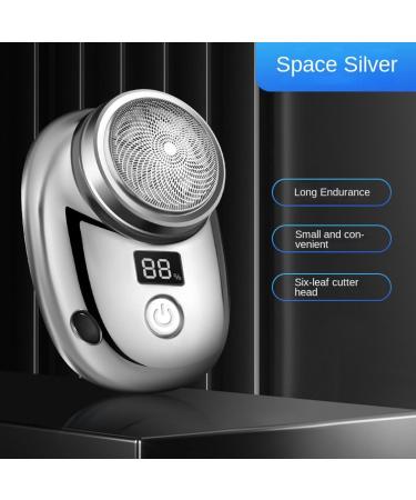Mini Electric Shaver for Men - Compact Portable Design USB Charging Intelligent Digital Display - Gradient Blue - Buy Online on GoSupps.com