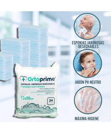 24 Disposable One-Way Sponges for Babies & Adults - Soft Clean Skin Soap Towels | International Shipping - Buy Online on GoSupps.com