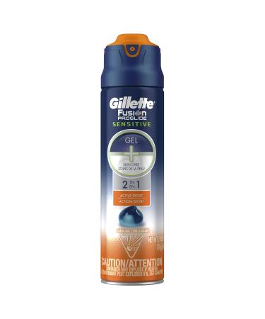 Gillette Fusion ProGlide 2 in 1 Shave Gel Sensitive - 6 oz