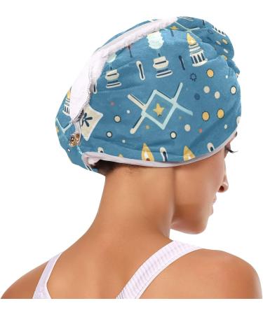 Super Absorbent Candles Hair Towel 2 Pack | Quick Dry Hair Turbans for Women & Girls | Perfect Hair Drying Solution - Buy Online on GoSupps.com
