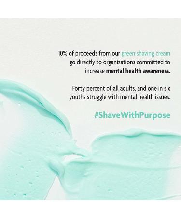 Pacific Shaving Company Green Shaving Cream - Hydrating Irritation-Free Foaming Shave Cream (7 Oz) - Redness Reducing for Smooth Shaves - International Shipping Available - Buy Online on GoSupps.com