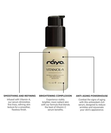 RAYA Serum for Face | Vitamin A & C Anti-Aging Formula | Antioxidant Skin Care for Oily Skin | Smoothing & Refining Chamomile Serum - Buy Online on GoSupps.com