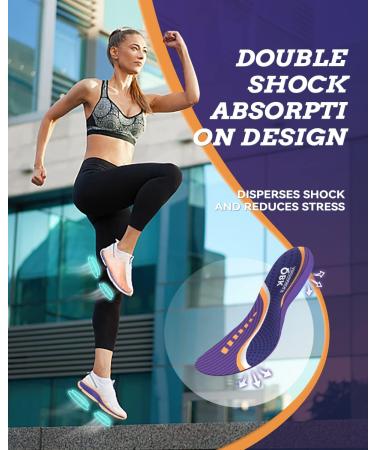 QBK Metatarsalgia Insoles for Flat Feet Relief | Men's Size L (9-10) | Achilles Tendonitis, Bunion & Bow Legs Support | Height Increase & Anti-Slip Comfort | Purple - Buy Online on GoSupps.com