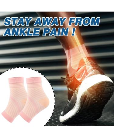 8 Pairs Neuropathy Socks Plantar Fasciitis Compression Support - Men & Women Sports Injury Recovery, Arch Support, Anti-Slip, Breathable - Pain Relief - S Pink+Blue - Buy Online on GoSupps.com