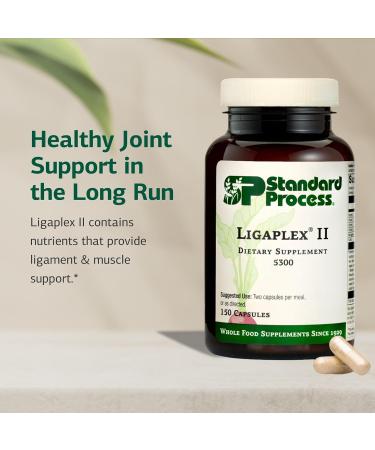 Standard Process Ligaplex II - Joint & Bone Support - Manganese Supplement with Vitamin B12 A & D - Skeletal System & Joint Support Supplement - 150 Capsules 150 Count (Pack of 1) - Buy Online on GoSupps.com